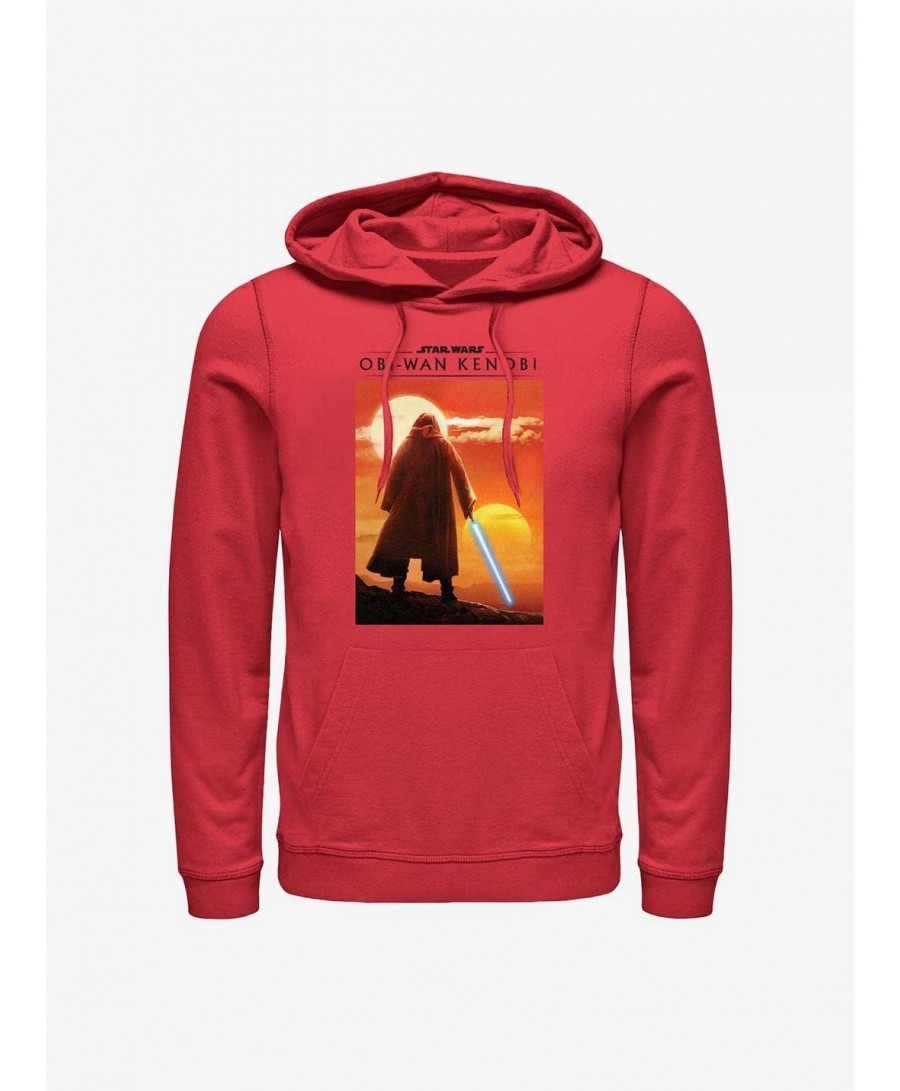 Discount Star Wars Obi-Wan Two Suns Hoodie $11.63 Hoodies