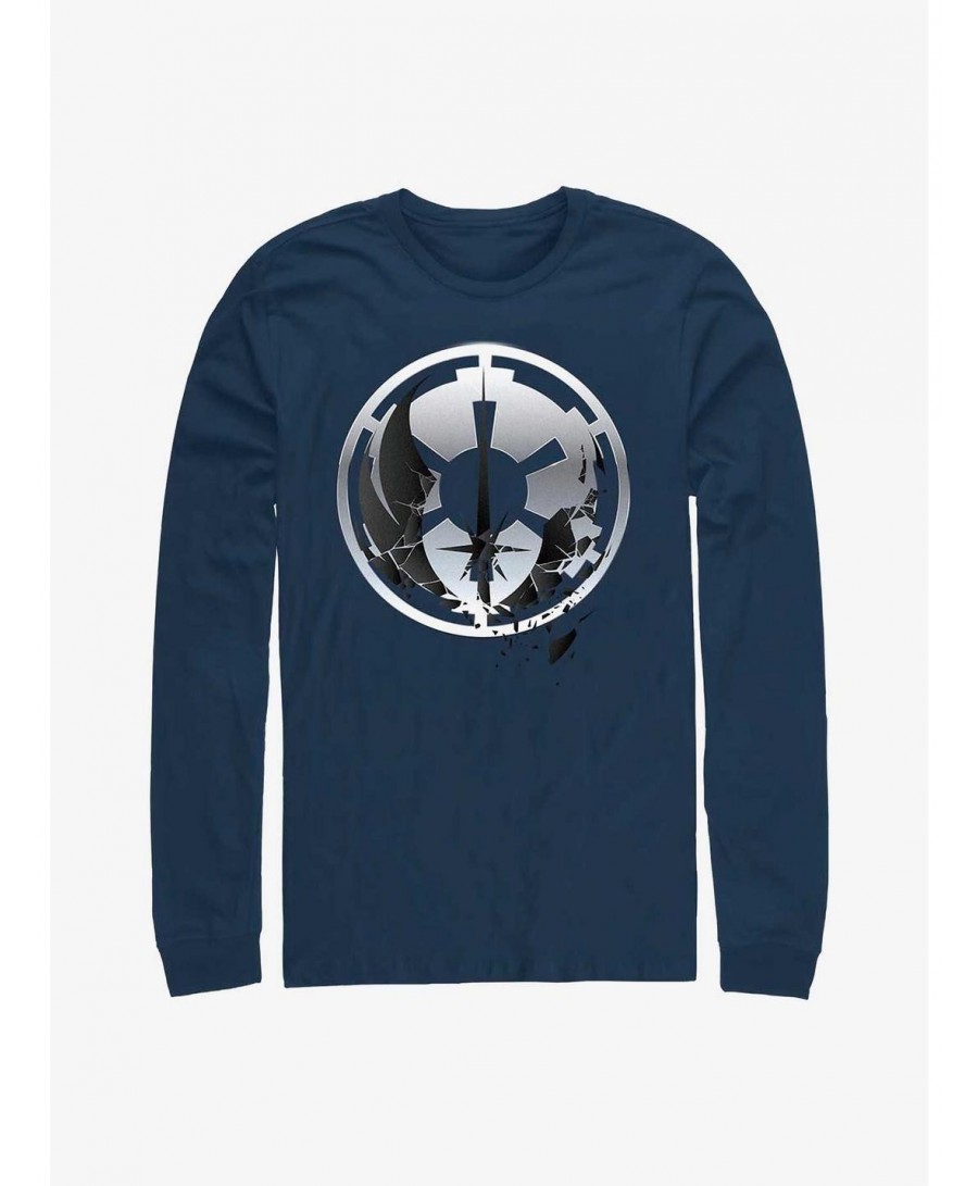 Trendy Star Wars Obi-Wan Jedi To Empire Logo Nvy Ls T $11.28 T-Shirts