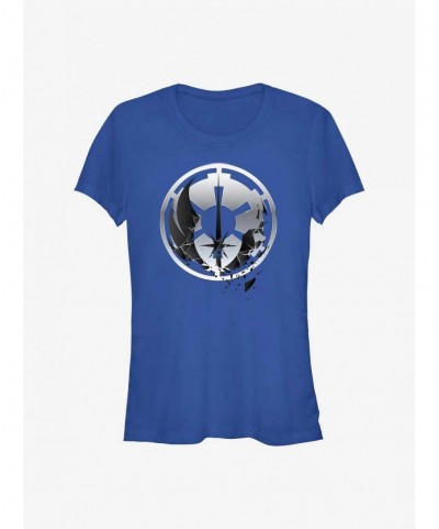 Sale Item Star Wars Obi-Wan Kenobi Jedi To Empire Logo Girls T-Shirt $6.27 T-Shirts