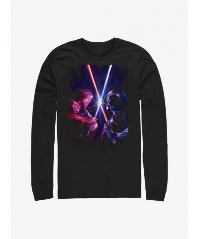 Clearance Star Wars Obi-Wan Kenobi Vader Long-SLeeve T-Shirt $7.83 T-Shirts