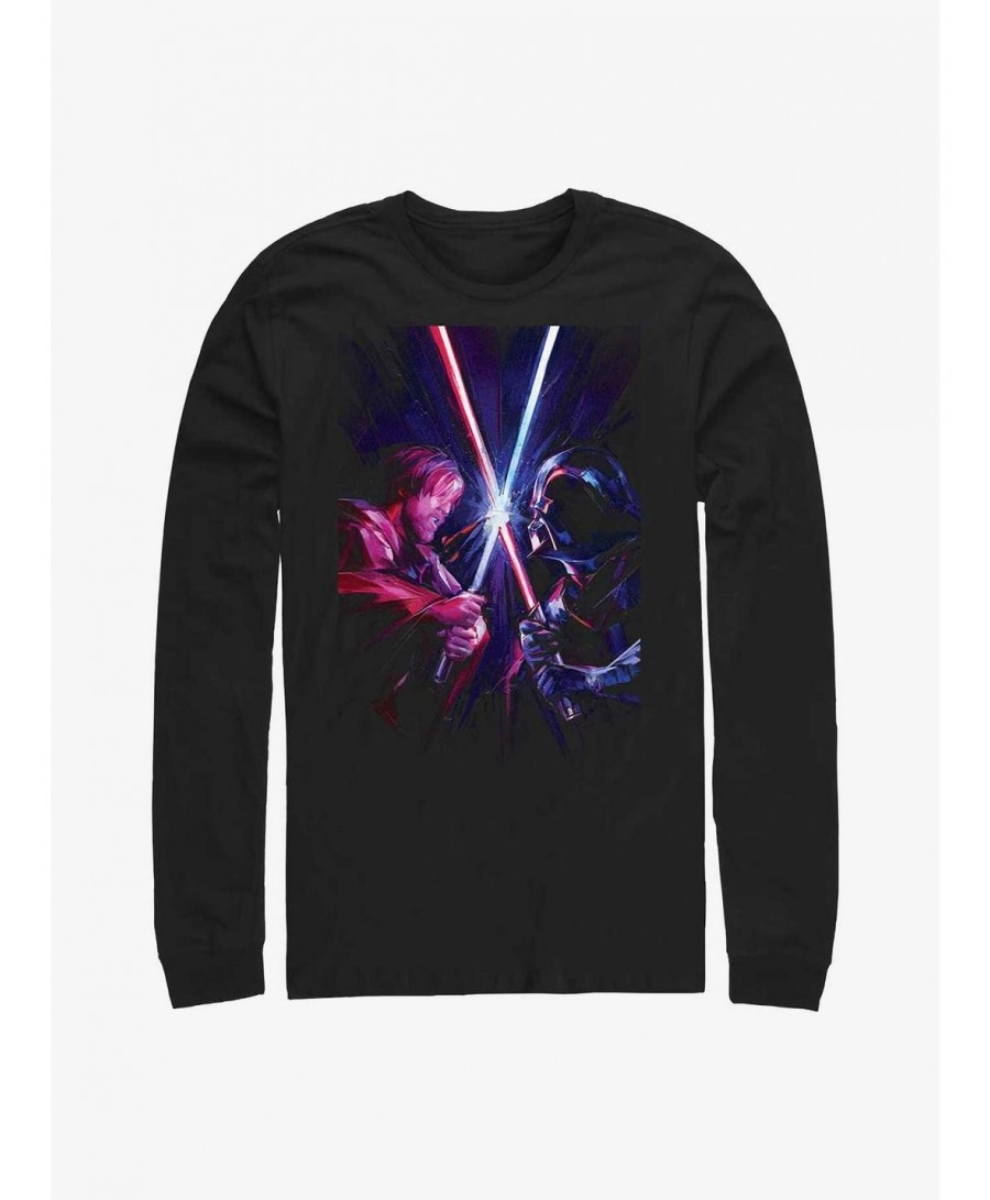 Clearance Star Wars Obi-Wan Kenobi Vader Long-SLeeve T-Shirt $7.83 T-Shirts