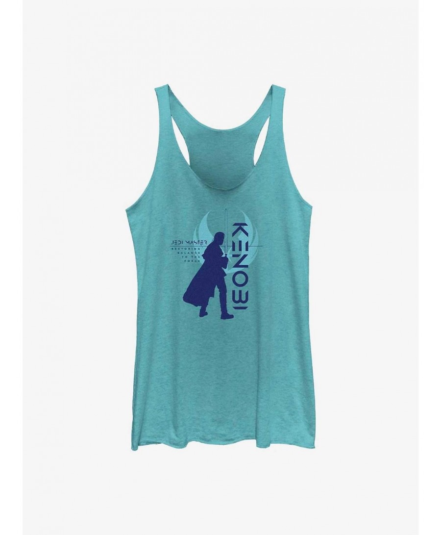 Limited Time Special Star Wars Obi-Wan Kenobi Resistance Silhouette Girls Tank $8.52 Tanks