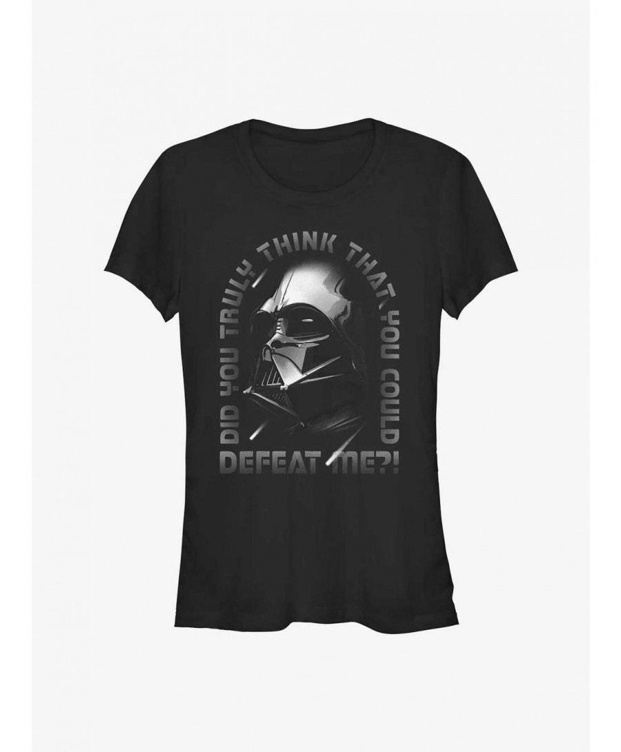 Bestselling Star Wars Obi-Wan Kenobi Can't Beat Darth Vader Girls T-Shirt $8.54 T-Shirts