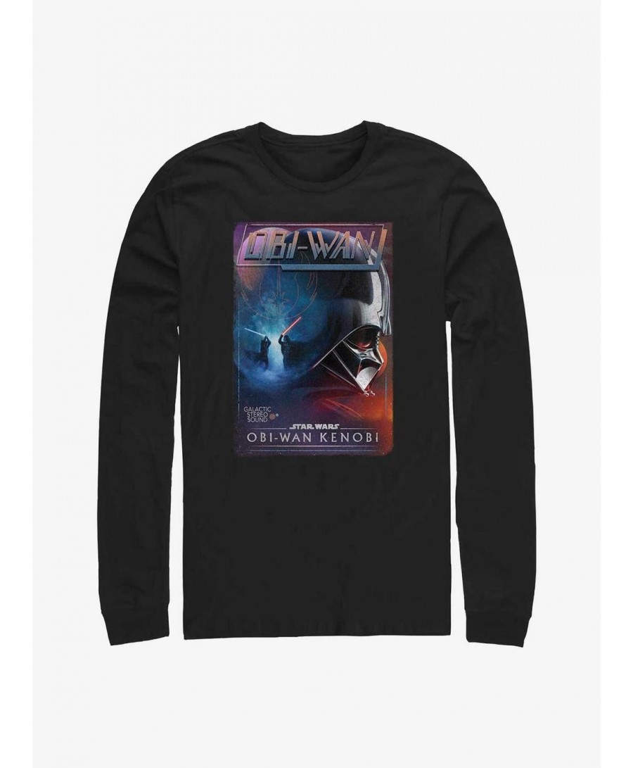 Huge Discount Star Wars Obi-Wan Vader VHS Cover Long-SLeeve T-Shirt $11.28 T-Shirts