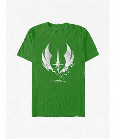 Pre-sale Star Wars Obi-Wan Shattered Jedi Logo T-Shirt $6.69 T-Shirts