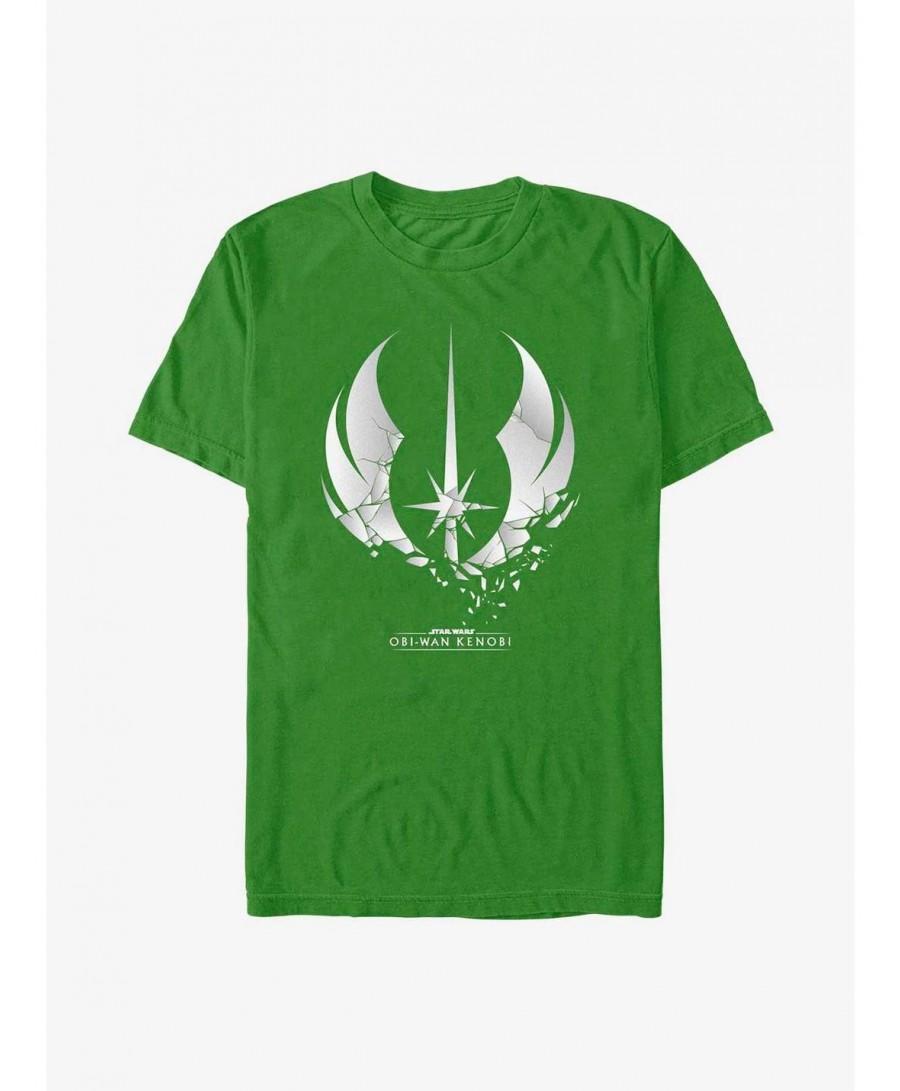 Pre-sale Star Wars Obi-Wan Shattered Jedi Logo T-Shirt $6.69 T-Shirts