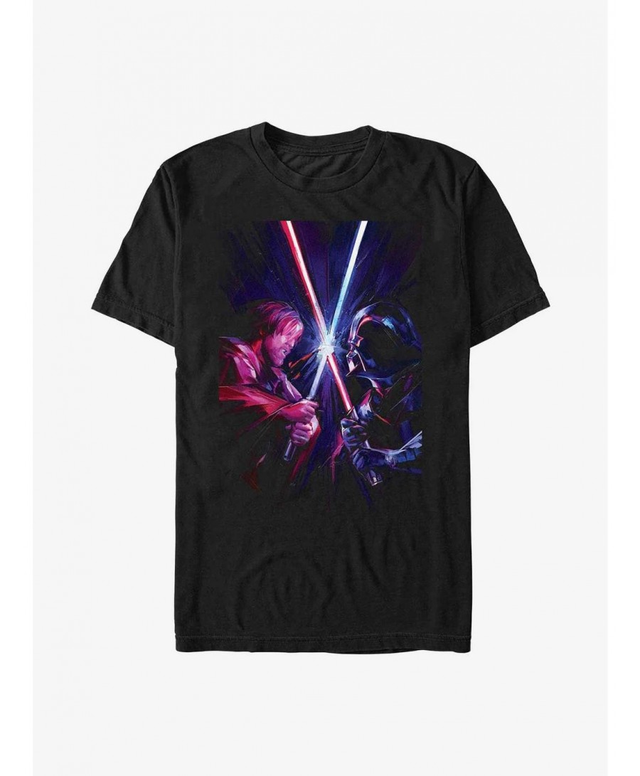 Discount Sale Star Wars Obi-Wan Vader and Kenobi T-Shirt $7.33 T-Shirts