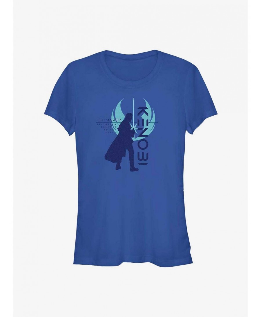 High Quality Star Wars Obi-Wan Kenobi Resistance Silhouette Girls T-Shirt $7.67 T-Shirts