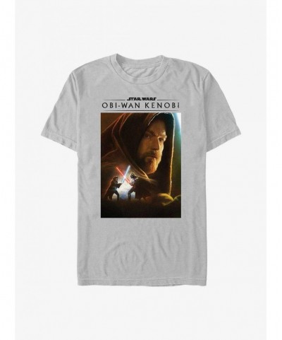 Seasonal Sale Star Wars Obi-Wan Kenobi Obi-Wan Poster T-Shirt $7.86 T-Shirts