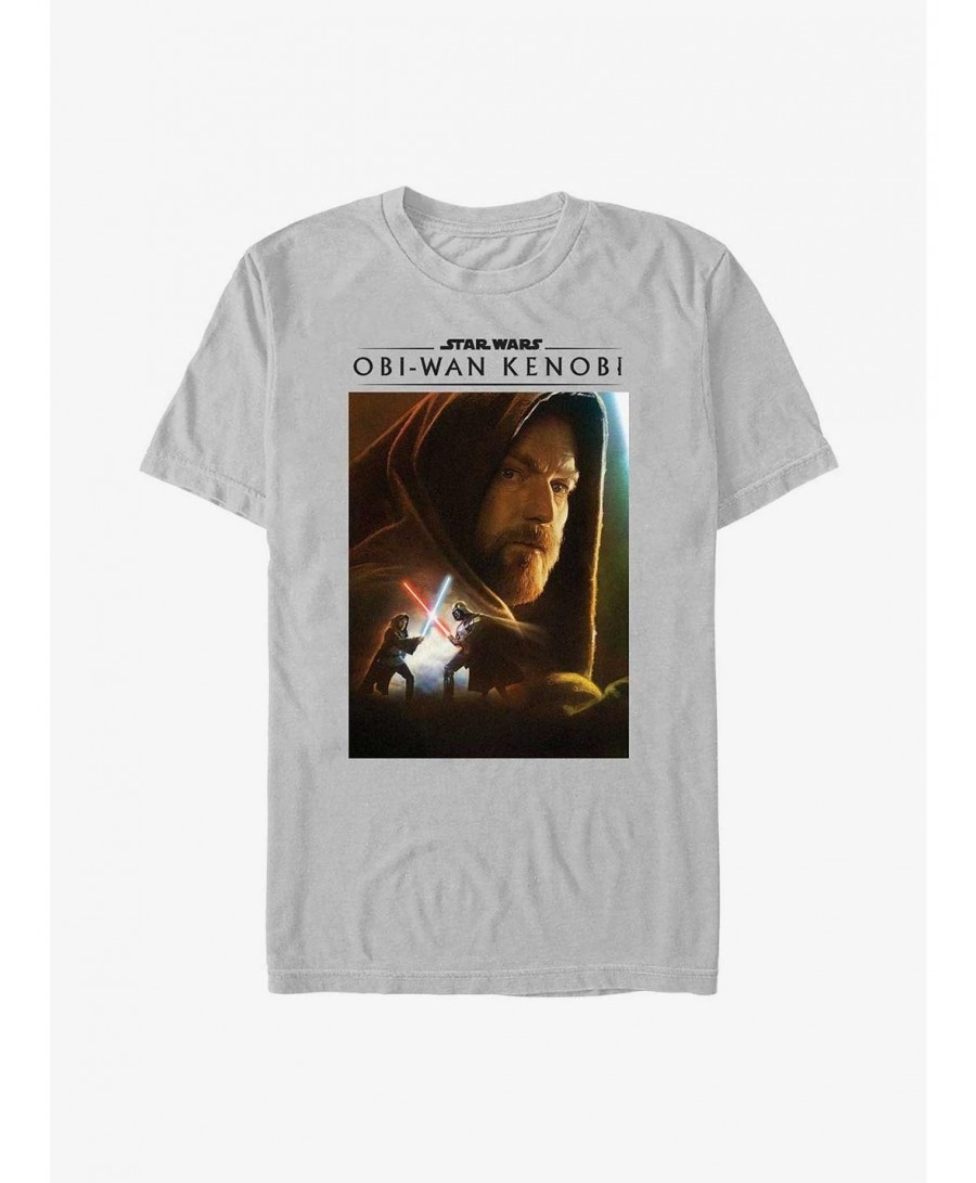 Seasonal Sale Star Wars Obi-Wan Kenobi Obi-Wan Poster T-Shirt $7.86 T-Shirts