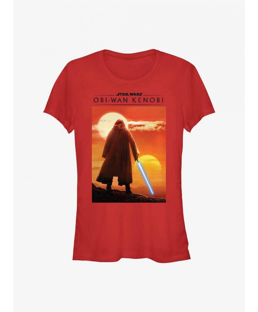 Crazy Deals Star Wars Obi-Wan Kenobi Over The Hills Girls T-Shirt $6.62 T-Shirts