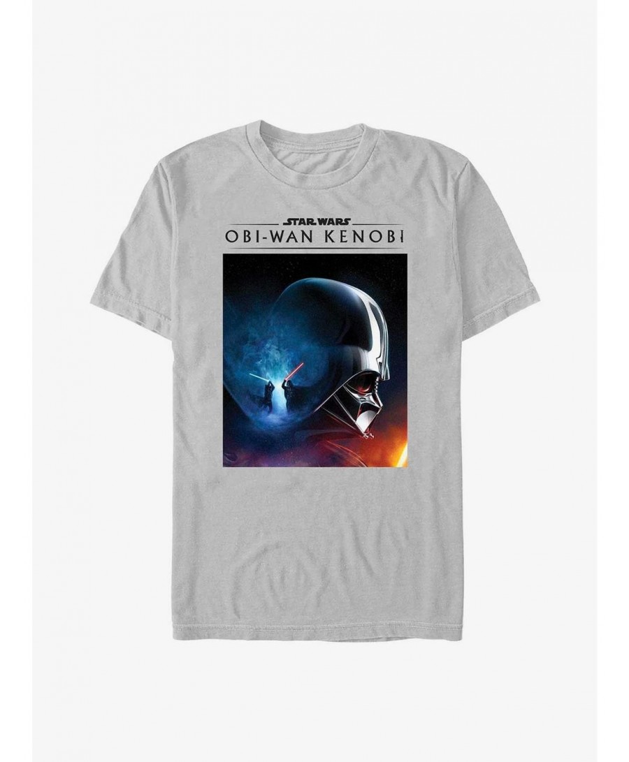 Discount Sale Star Wars Obi-Wan Kenobi Galaxy Fight T-Shirt $6.02 T-Shirts