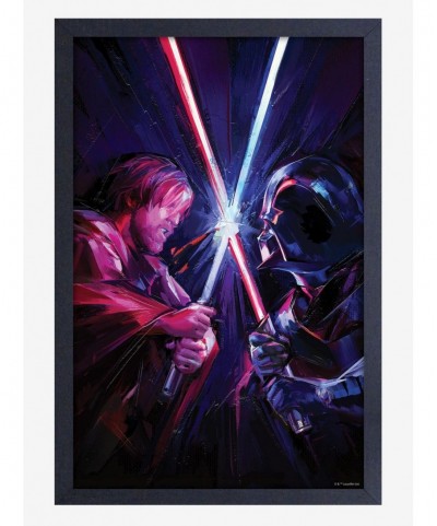 Flash Deal Star Wars Obi-Wan Clash Framed Wood Wall Art $7.47 Others