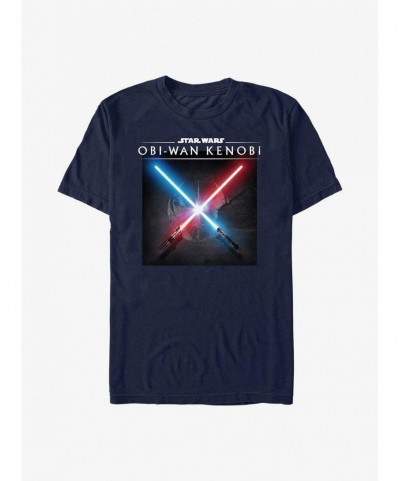 Trendy Star Wars Obi-Wan Light Saber Clash T-Shirt $7.86 T-Shirts