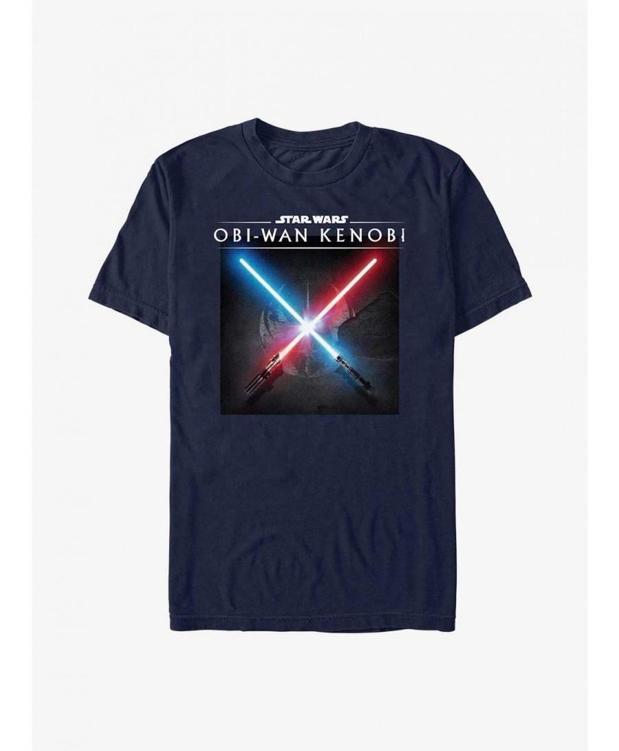 Trendy Star Wars Obi-Wan Light Saber Clash T-Shirt $7.86 T-Shirts