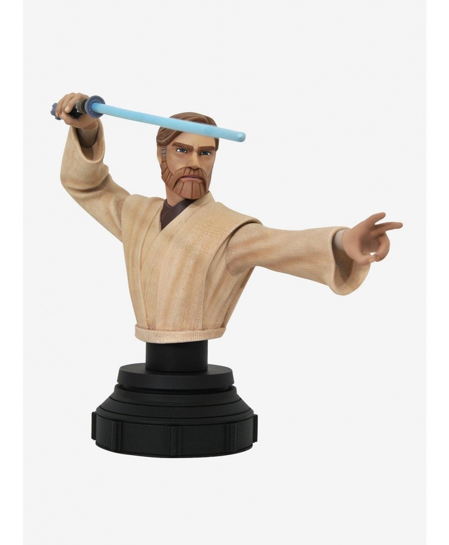 Exclusive Diamond Select Toys Star Wars: The Clone Wars Obi-Wan Kenobi 1:7 Scale Bust $20.97 Others