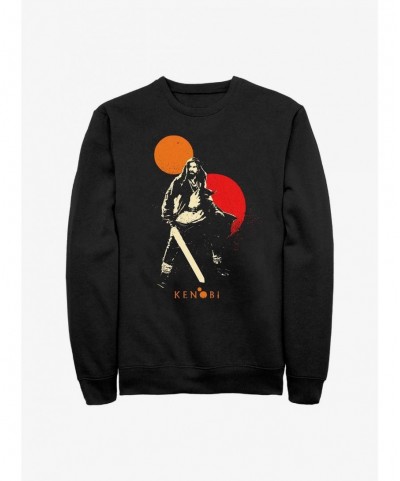 Discount Star Wars Obi-Wan Double Suns Hero Sweatshirt $9.30 Sweatshirts