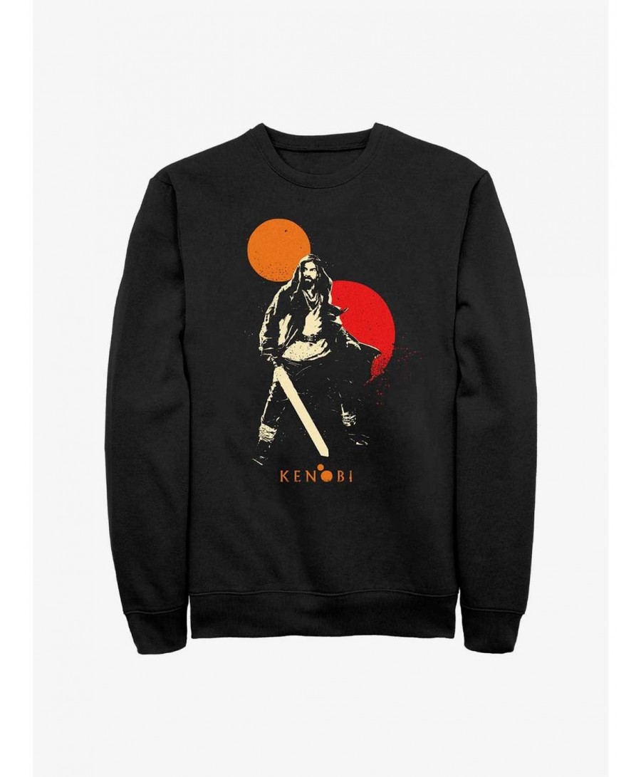 Discount Star Wars Obi-Wan Double Suns Hero Sweatshirt $9.30 Sweatshirts