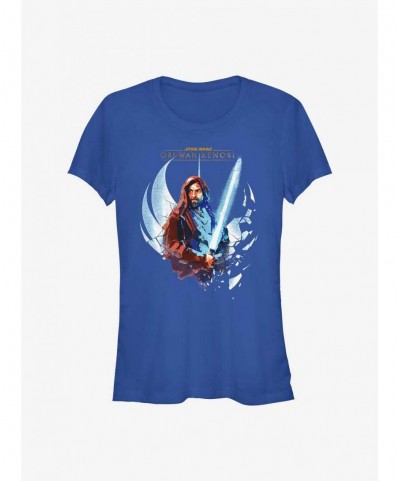 Flash Sale Star Wars Obi-Wan Kenobi Shattered Jedi Girls T-Shirt $8.02 T-Shirts