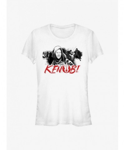 Value for Money Star Wars Obi-Wan Kenobi Spray Paint Girls T-Shirt $5.23 T-Shirts