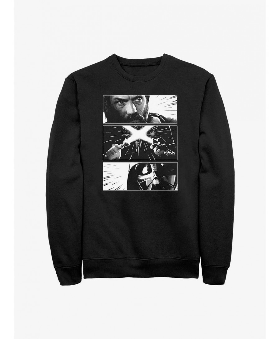 Fashion Star Wars Obi-Wan Kenobi Vader Panels Sweatshirt $11.11 Sweatshirts