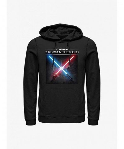 Wholesale Star Wars Obi-Wan Light Saber Clash Hoodie $10.06 Hoodies