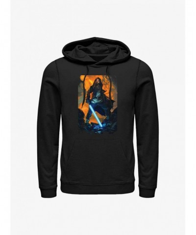 Flash Deal Star Wars Obi-Wan Kenobi Paint Hoodie $12.57 Hoodies