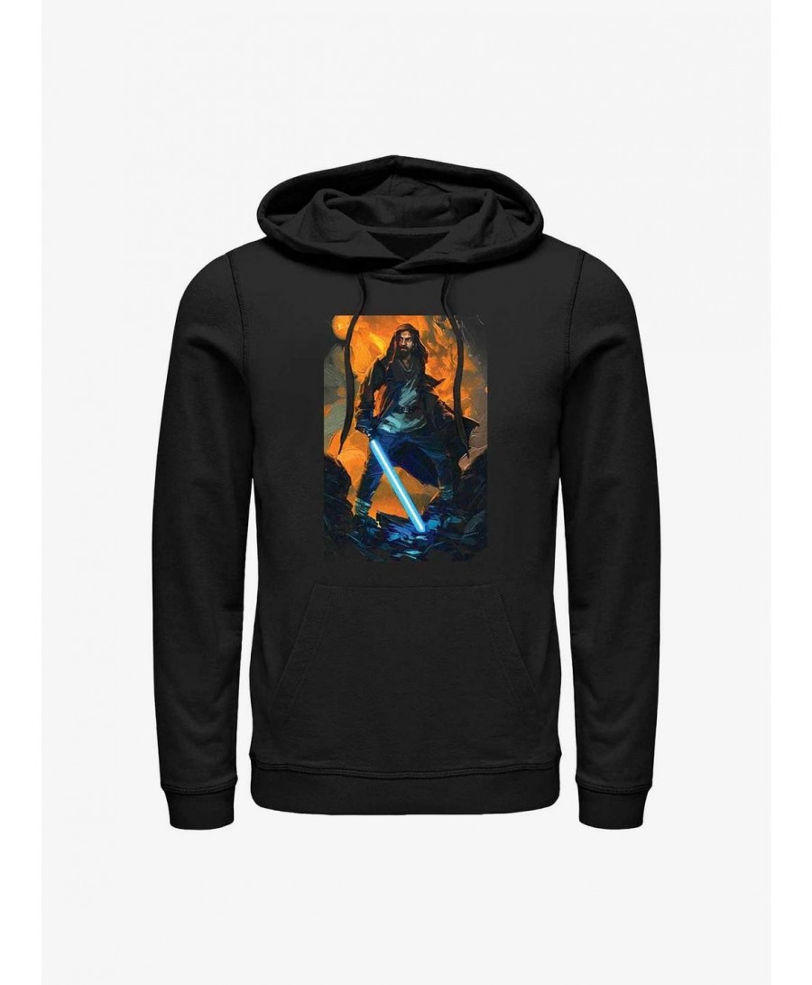 Flash Deal Star Wars Obi-Wan Kenobi Paint Hoodie $12.57 Hoodies