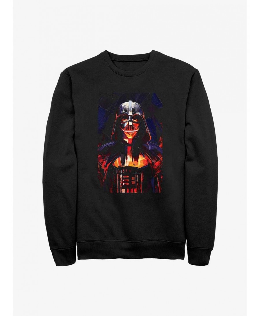 Absolute Discount Star Wars Obi-Wan Vader Paint Sweatshirt $8.27 Sweatshirts