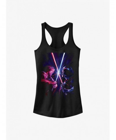 Limited-time Offer Star Wars Obi-Wan Kenobi Saber Clash Girls Tank Top $8.72 Tops