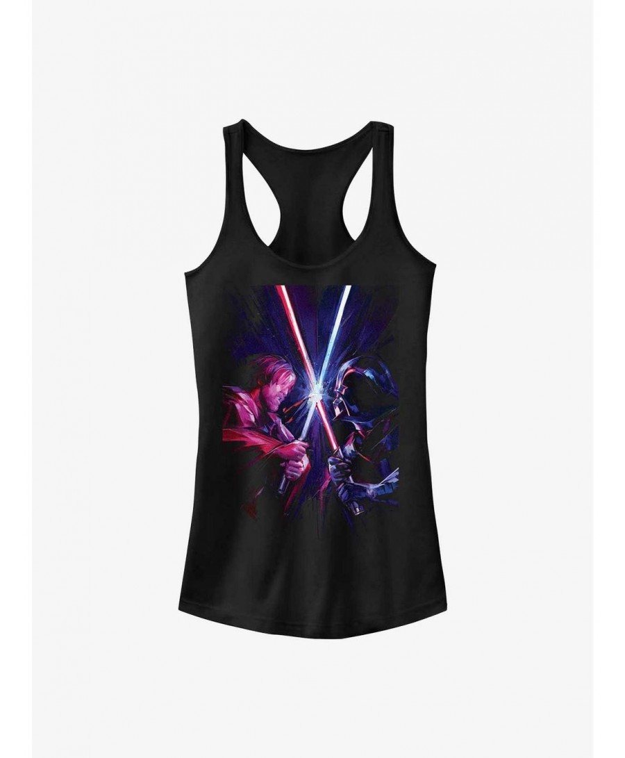 Limited-time Offer Star Wars Obi-Wan Kenobi Saber Clash Girls Tank Top $8.72 Tops