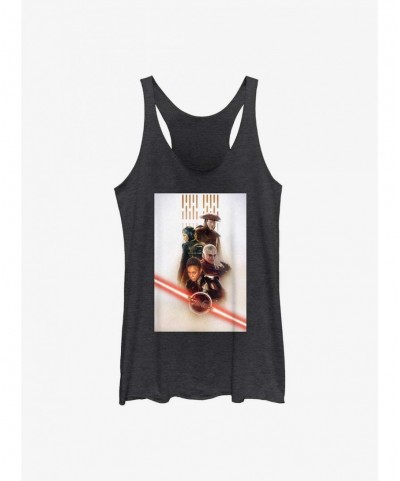 Premium Star Wars Obi-Wan Kenobi Character Poster Girls Tank Top $6.53 Tops