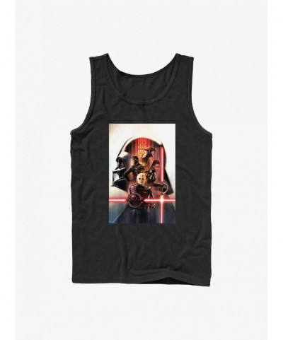 New Arrival Star Wars Obi-Wan Kenobi Vader Profile Poster Tank Top $8.02 Tops