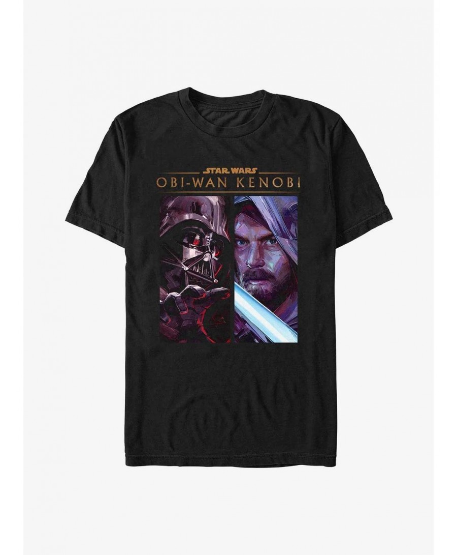 Low Price Star Wars Obi-Wan Kenobi Clash Of Strength T-Shirt $5.19 T-Shirts