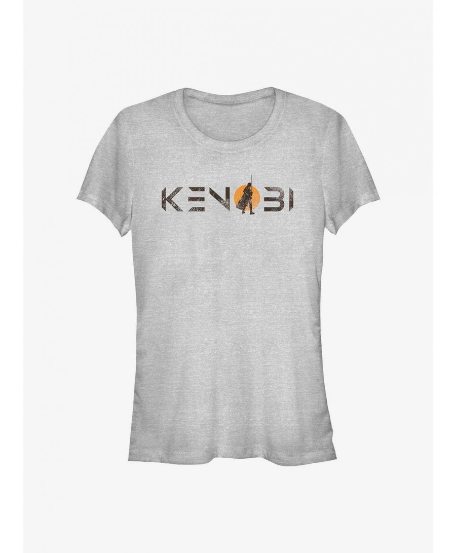 Festival Price Star Wars Obi-Wan Kenobi Single Sun Logo Girls T-Shirt $8.02 T-Shirts