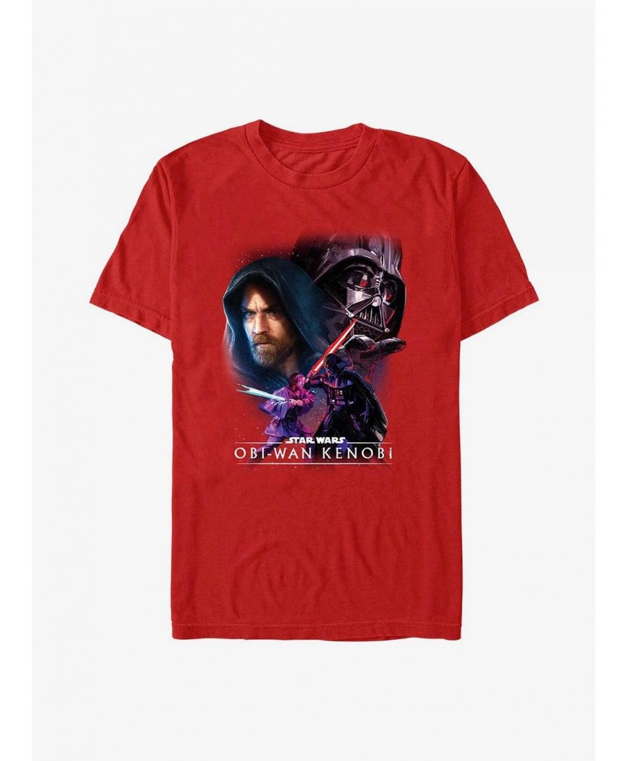 Bestselling Star Wars Obi-Wan Big Face Off T-Shirt $6.36 T-Shirts