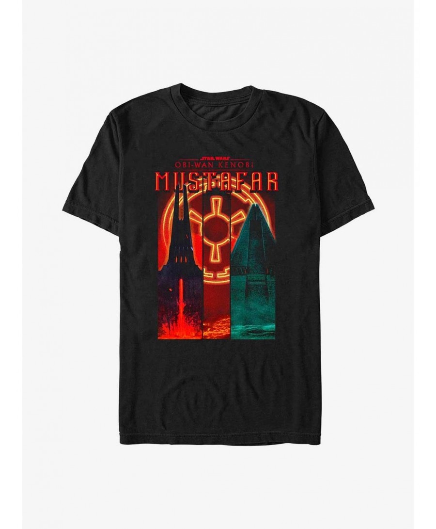 Pre-sale Star Wars Obi-Wan Kenobi Mustafar T-Shirt $5.86 T-Shirts