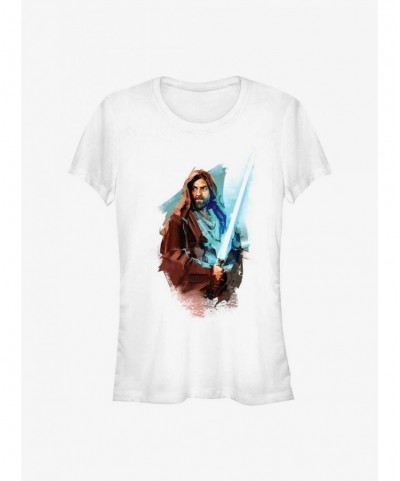 Limited Time Special Star Wars Obi-Wan Kenobi Paint Girls T-Shirt $5.40 T-Shirts