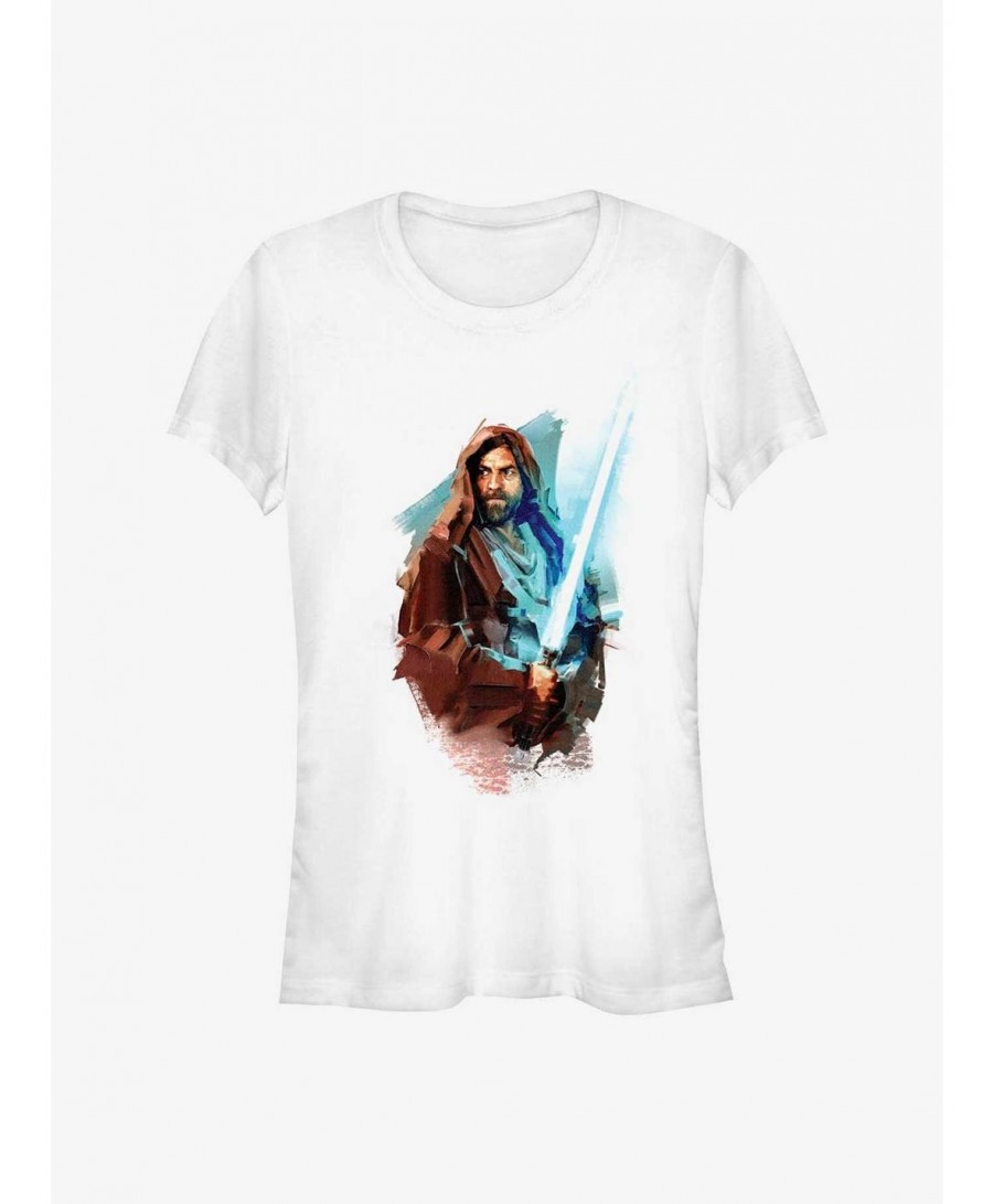 Limited Time Special Star Wars Obi-Wan Kenobi Paint Girls T-Shirt $5.40 T-Shirts