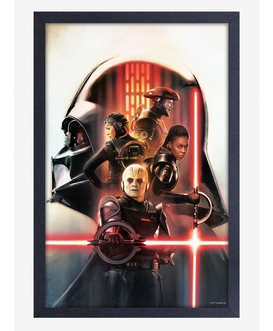 Trendy Star Wars Obi-Wan Vader Group Framed Wood Wall Art $10.21 Others