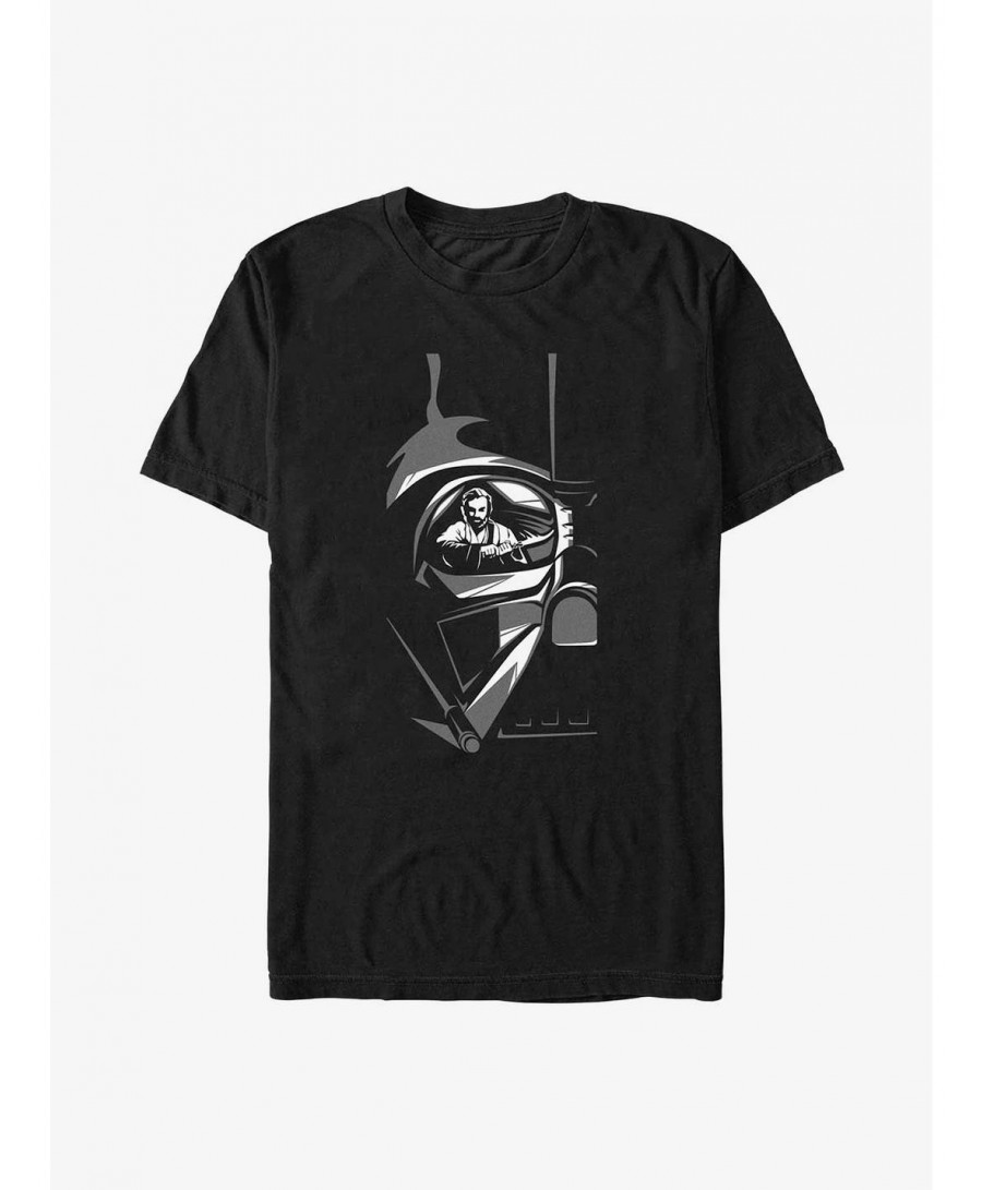 Bestselling Star Wars Obi-Wan Kenobi Vader Reflection T-Shirt $6.86 T-Shirts