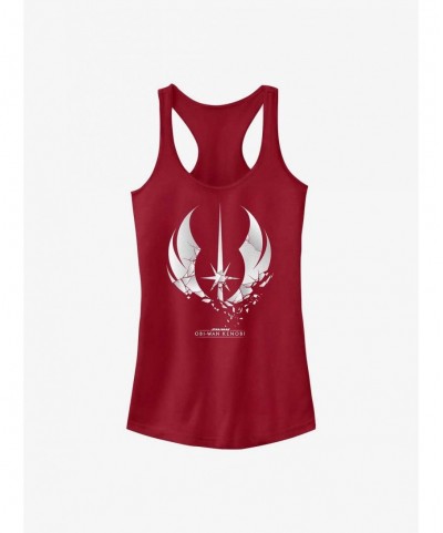 Wholesale Star Wars Obi-Wan Kenobi Shattered Jedi Logo Girls Tank Top $6.62 Tops