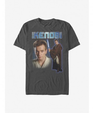 Unique Star Wars Obi-Wan Kenobi Lightsaber T-Shirt $7.36 T-Shirts