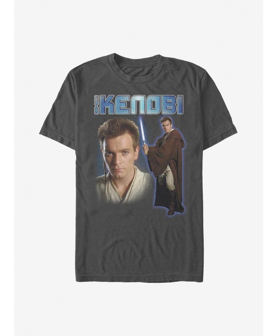 Unique Star Wars Obi-Wan Kenobi Lightsaber T-Shirt $7.36 T-Shirts