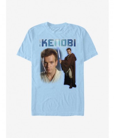 Unique Star Wars Obi-Wan Kenobi Lightsaber T-Shirt $7.36 T-Shirts