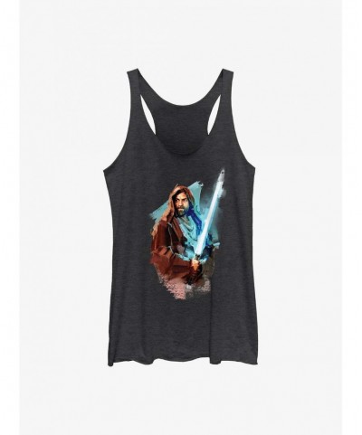 Pre-sale Star Wars Obi-Wan Kenobi Paint Girls Raw Edge Tank $7.25 Tanks