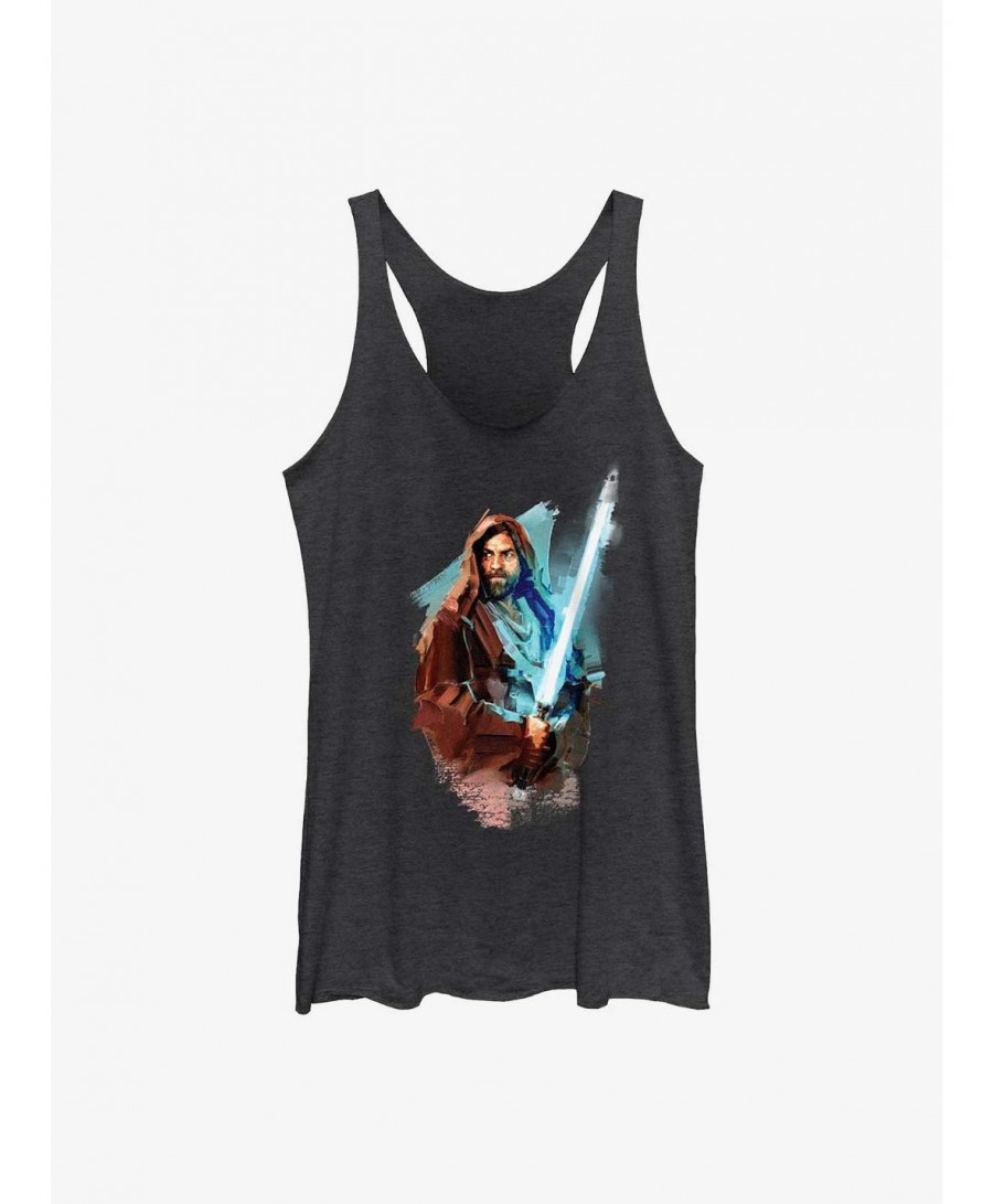 Pre-sale Star Wars Obi-Wan Kenobi Paint Girls Raw Edge Tank $7.25 Tanks