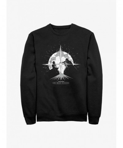 Pre-sale Discount Star Wars Obi-Wan Explosive Duel Graphic Sweatshirt $8.52 Sweatshirts