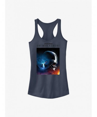 Pre-sale Discount Star Wars Obi-Wan Kenobi Galaxy Fight Girls Tank Top $5.58 Tops