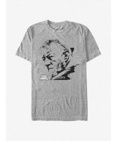 Flash Deal Star Wars Obi-Wan Kenobi Profile T-Shirt $5.52 T-Shirts